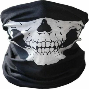 Skull Smiling Tube Bandanna Scarf Neck Gaiter Head Face Mask Multi-use Outdoor  - Picture 1 of 16