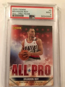2009 Panini Basketball ALL-Pro Team Card of Brandon Roy #9 of Blazers.Graded #9. - Picture 1 of 4