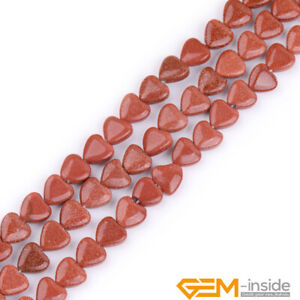 10mm Natural Assorted Heart Shape Gemstone Loose Beads for Jewelry Making 15" YB