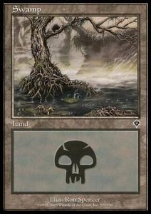 Swamp (339) - Foil Magic mtg Heavy Play, English Invasion x1 - Picture 1 of 1