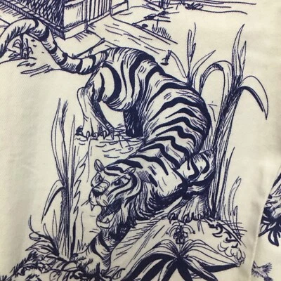 Finesse Boho Pants Women Medium Stretch Art Flare Leg Asian Tea House Coastal - Image 1 of 4