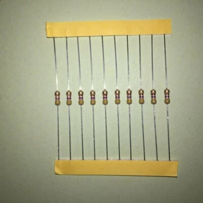 IRVIMA Carbon Film Resistors 0.25W 1% Resistor 1/4 Watt Belted e.g. for LED +