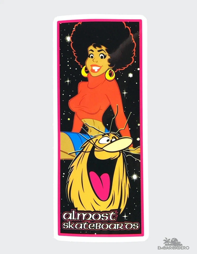Almost x Hanna-Barbera Heritage Captain Caveman Skateboard Sticker 5.8in - Image 1 of 1