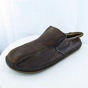 Skechers Scarpe Slip-On Uomo Pelle Marrone Slip On Taglia 13 Medium (D, M) - Foto 1 di 11