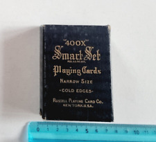 Cartes De Jeu 400X Smart Set Russell Ny 1929 Poker Vintage Playing Cards Nouveau