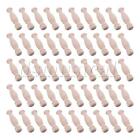 50Pcs Unpainted Wooden Baluster Spindles for DIY Home Decoration 2.76"