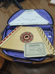 Handmade Harp with Case in Very Nice Condition Made In Romania 13 songs - Picture 1 of 6