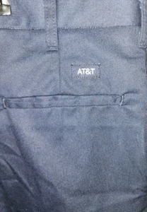 AT&T Logo - Cintas Comfort Flex Men’s Blue Work Pants Uniform Size 46 NWOT - Picture 1 of 4