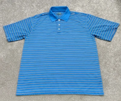 Polo Bolle Golf Tech para hombre grande azul negro blanco a rayas 5250 Foto 1 de 4