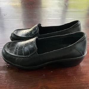Clarks Bendables Damen-Slipper US 6,5 M schwarz Leder geprägt 66856 - Bild 1 von 12