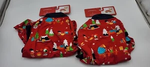 2-Large Wondershop Holiday Dog Red Christmas PJs Elves Gnomes Winter Pajamas - Picture 1 of 5