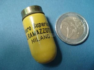 AMARO SUPERIORE G.RAMAZZOTTI CONTENITORE TAPPO CAPPUCCIO IN OTTONE PUBBLICITARIO - Foto 1 di 3