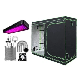 Green Fingers Grow Tent Light Kit 240x120x200CM 2000W LED 6" Vent Fan,Green Fing - Picture 1 of 8