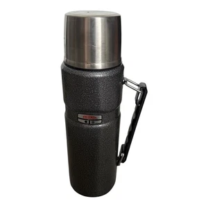 THERMOS Stainless King Speckled Stainless Steel Insulated Bottle 40 oz - Picture 1 of 7