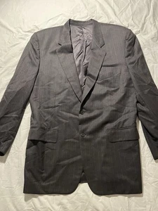 CORNELIANI SUPER 150'S Extrafine Merinos SIZE 54L Black 2 BUTTON Blazer - Picture 1 of 9