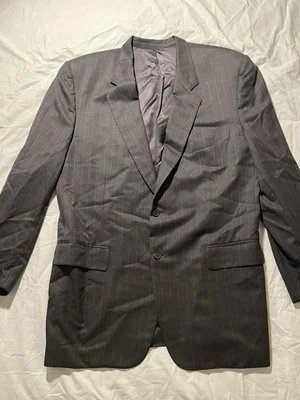 CORNELIANI SUPER 150'S Extrafine Merinos SIZE 54L Black 2 BUTTON Blazer - Image 1 of 4