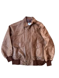 Vintage PARAMOUNT FILMS LEDERJACKE BOMBER Herren Größe Large Made in USA - Bild 1 von 14
