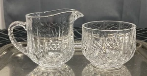 Vintage Longchamp Kristall Cristal D’Arques Zuckerdose ohne Deckel und Milchkännchen - Bild 1 von 10