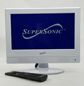 Supersonic SC-1311 WHT 13.3-Inch Monitor 1080p LED Widescreen HDTV w/HDMI Input - Picture 1 of 9