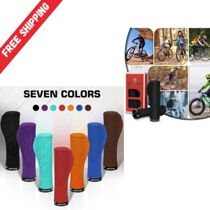 Bike Grips Rubber Mountain Bicycle MTB Handlebar Ergonomic Cycling Lock - Picture 1 of 20