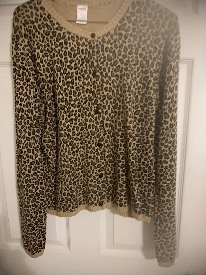 Cárdigan Suéter Gymboree GLAMOUR KITTY Leopardo Top Mamá GRANDE Foto 1 de 4