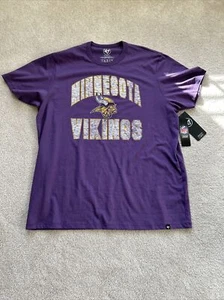 Minnesota Vikings NFL Purple XXL T-Shirt 47 Brand New - Picture 1 of 8
