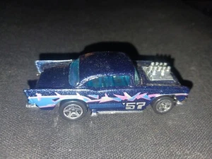 HOT WHEELS - 1995 Steel Stamp Series #4 - '57 Chevy - Metalflake (dark blue) - Bild 1 von 5