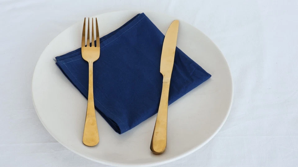 Plain Napkin Wedding Tableware Cloth Cotton Dinner Party Fabric Party Napkins - Image 1 of 4