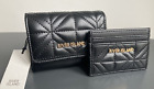 River Island Black Black Quilted Purse And Cardholder Bundle Set New With Tags
