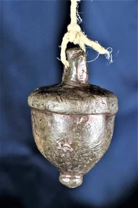 Plomada bronce bellota. S.XIII-XV. Acorn bronze plumb bob. - Bild 1 von 6