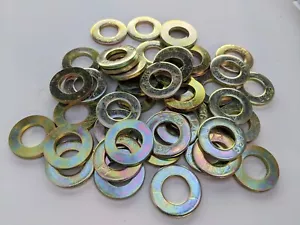 Lavadoras planas endurecidas 7/16" SAE F436 AMARILLO ZINC 25 CADA UNA - Imagen 1 de 1