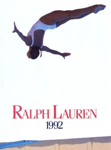 1992 Ralph Lauren Sportschwimmer Mode 1 Seite MAGAZIN AD - Bild 1 von 1