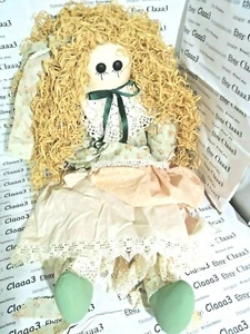 bellissima BAMBOLA fatta cucita a mano altezza 60cm patchwork regalo Natale - Picture 1 of 7