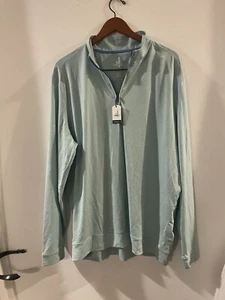 Johnnie-O Men’s Polo Shirt Light Green N White Sz XL NWT 118.00 Av1 - Picture 1 of 8