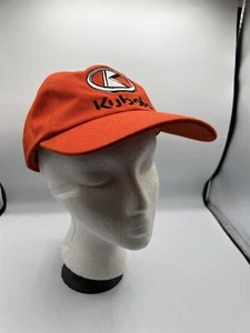 MENS KUBOTA TRACTORS ORANGE BLACK LOGO HAT CAP ADJUSTABLE FIT K-PRODUCTS - Picture 1 of 7