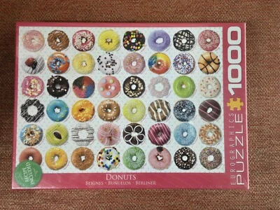 Donuts 1000 Piece Jigsaw Puzzle Eurographics New - Image 1 of 4