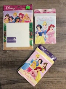 Menge (3) Pks Disney Party Einladungen/Dankesnotizen ~ NEU & versiegelt - Bild 1 von 2