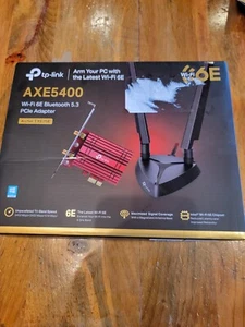 tp-link AXE5400 Wi-Fi 6E Bluetooth 5.2 PCle Adapter Archer TXE75E - Picture 1 of 6