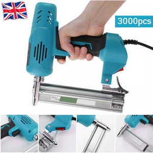 2600W Nail Gun Staple Electric Heavy Duty Stapler Nailer Carpentry & 3000 Nails - Picture 1 of 17