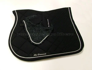 Mix-Diamond Saddle Pad with Ear Bonnet - Picture 1 of 1
