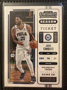 2022-23 Panini Contenders - Season Ticket #9 Joel Embiid