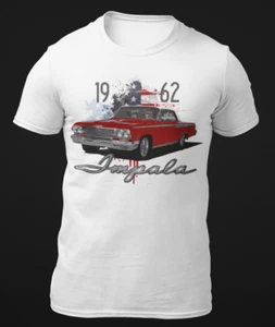 1962 Chevy Impala SS 2 Door Hardtop Short-Sleeve T-Shirt - Picture 1 of 8