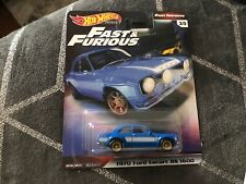 New sealed hot wheels ford escort 1970 rs 1600- real rider- fast Imports