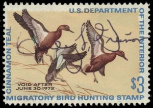 UNITED STATES RW38 - Hunting Permit "Cinnamon Teals" (pa60783) - Picture 1 of 1