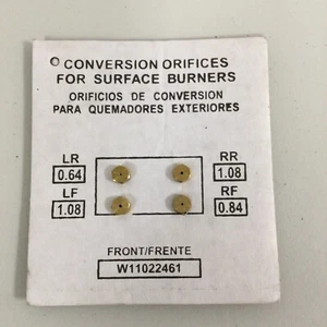 Whirlpool/Kitchenaid (LP) Propane Orifice Conversion Kit W11022461 NEW! - Picture 1 of 3