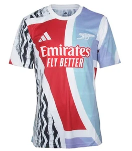 Adidas Hombres Arsenal FC Pretemporada Camisetas Rojo Blanco Fútbol AFC Camiseta Jersey JE7562 - Imagen 1 de 6