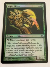 MTG Magic The Gathering - Might Sliver - Premium Deck Series: Sliver - FOIL - LP