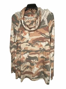 Top Viamor Mujer Talla Mediana Capucha Cuello Tejido Ciervo Jersey Calavera Suroeste - Imagen 1 de 6