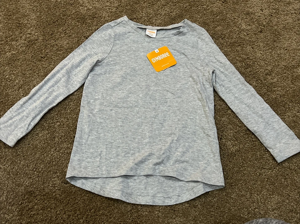 Gymboree Girls Heathered Grey Long Sleeve Shirt Size Xs 4 - Image 1 of 1