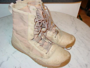 2013 Mens Nike SFB 8" Special Field British Khaki Tactical Boots Size 12 - Picture 1 of 12